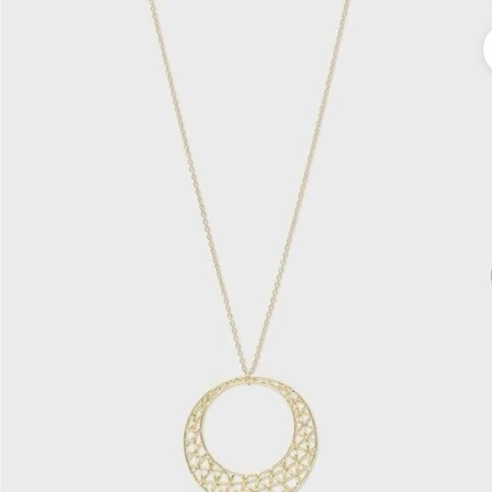 Aria Rose Gorjana Pendant Necklace in Gold Tone - Picture 2 of 5